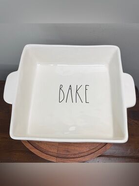 Rae Dunn BAKE square Baking Dish 8”x8”